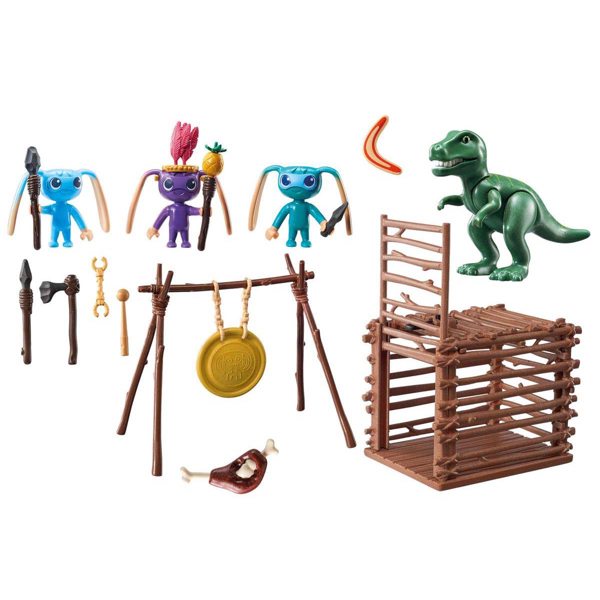 Playmobil 9006 Buitenaardse krijger met T-Rex-val - Afbeelding 2