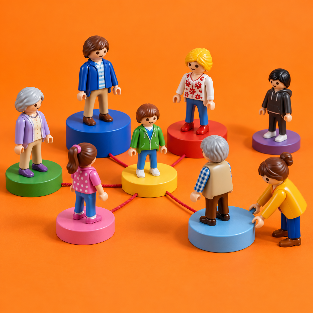 Playmobil-beeld bij coachthema Opstellingen & systemisch werken
