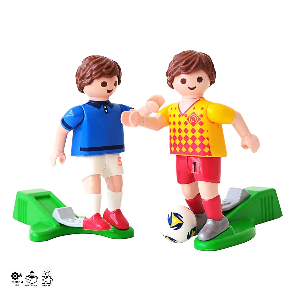 Playmobil teamsport Voelbal Samenwerken