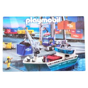 Playmobil Folder Vrachthaven Kraan en Schip