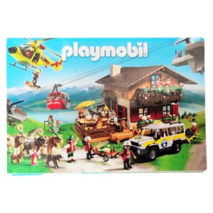 Playmobil Folder Berghut met Kabelbaan en Reddingsdienst