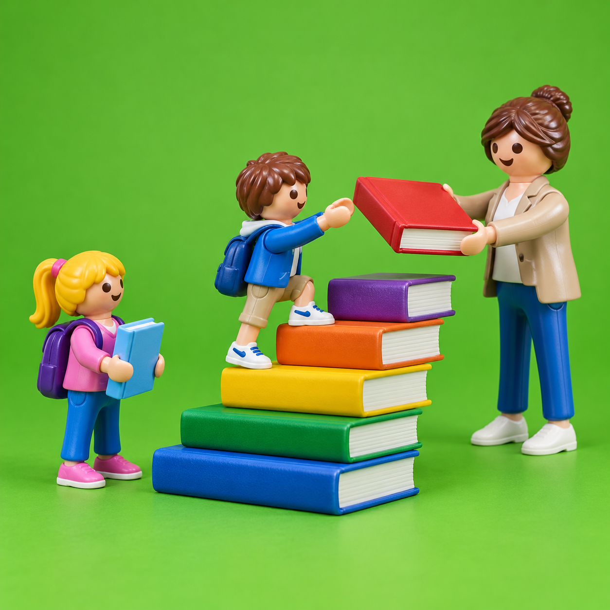 Playmobil-beeld bij coachthema School & ontwikkeling