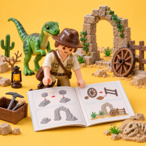 Bouwinstructies - Dino History Safari Western