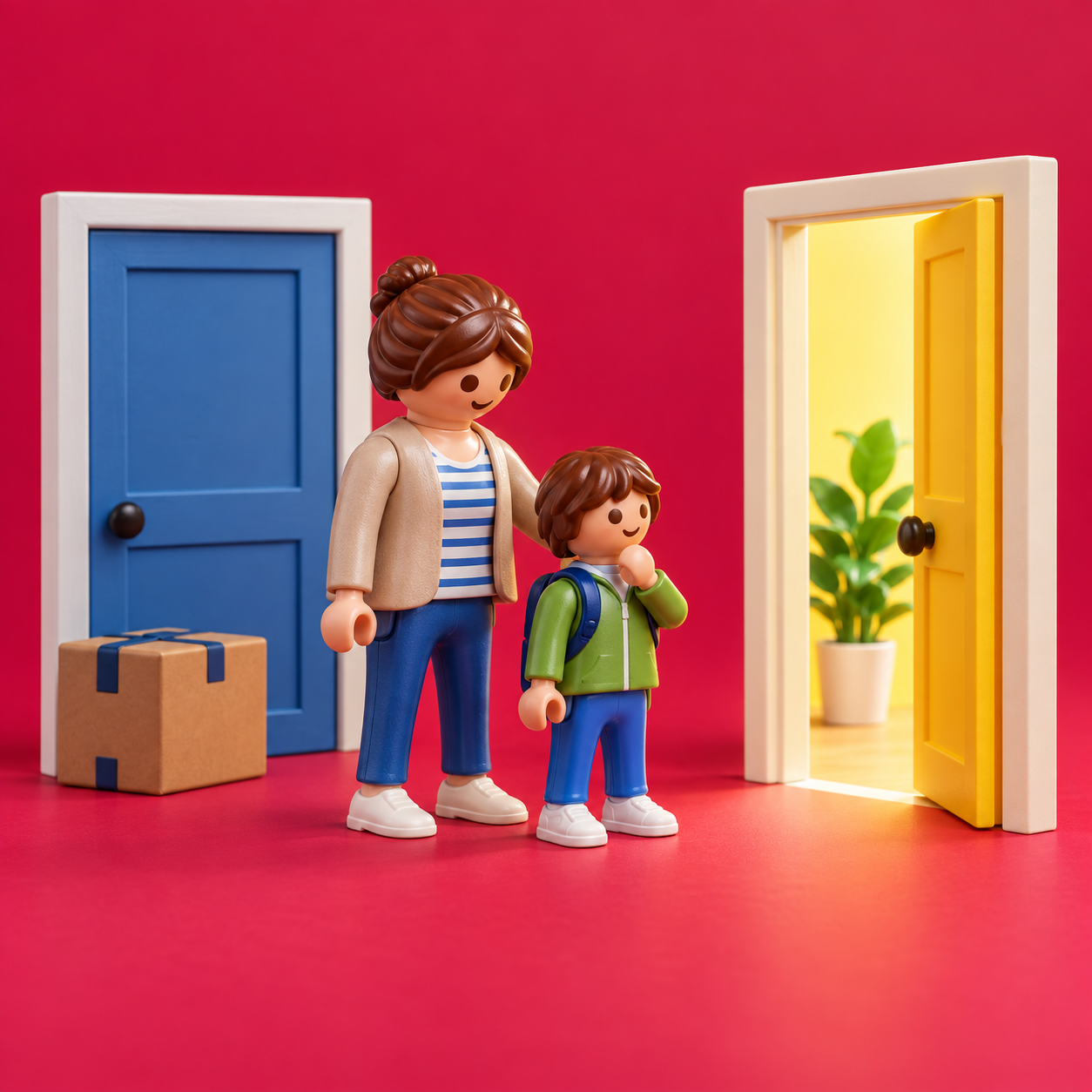 Playmobil-beeld bij coachthema Verlies & verandering
