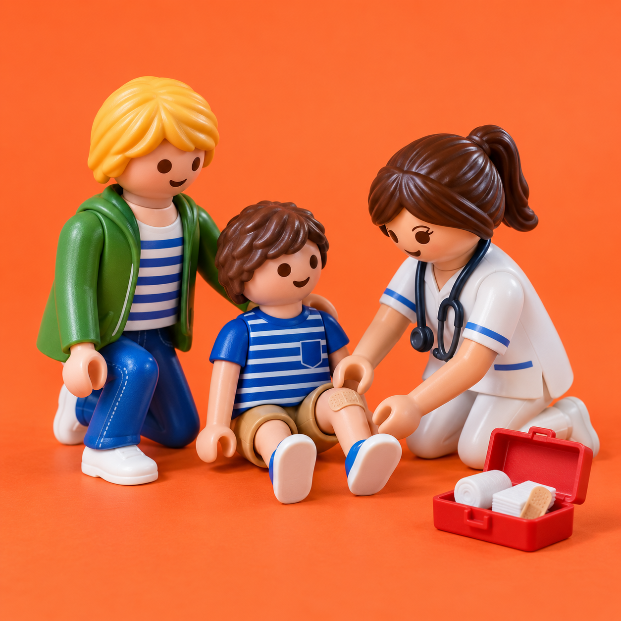 Playmobil-beeld bij coachthema Zorg & gezondheid